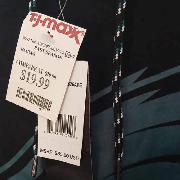 NFL Team Women's Gray and Black Hoodie - Picture 2 of 7